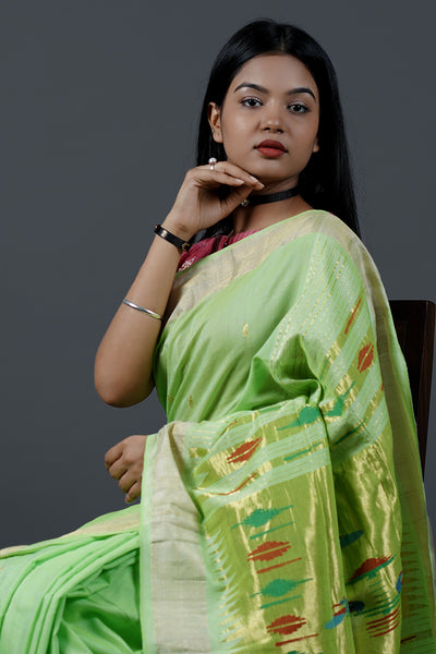 Cotton Paithani Saree